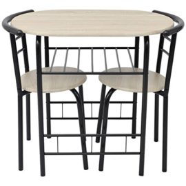 vidaXL-Ensemble-de-meuble-pour-salle–manger-NoirArgent-MDF-Table-tabouret-de-bar-0-1