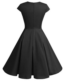 Bbonlinedress-Robe-femme-de-cocktail-Vintage-Rockabilly-Robe-plisse-au-genou-sans-manches-col-carr-Rtro-0-1