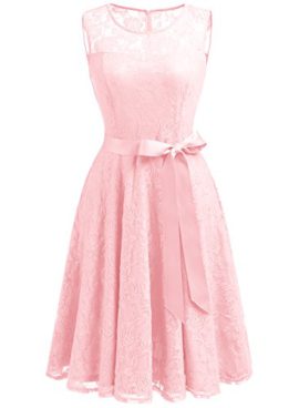 Dressystar-Robe-femme-soirebal-de-vintage-dentelle-sans-manches-avec-une-ceinture-0