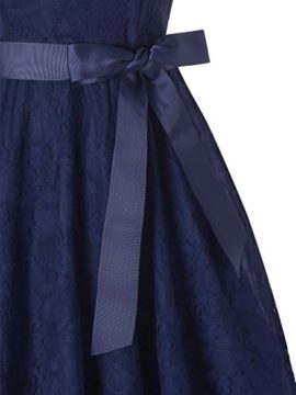 HENCY-Femme-Robe-Dentelle-avec-Ceinture-Col-Rond-Sans-Manches-de-Soire-Robe-Vintage-Robe-de-Cocktail-0-3