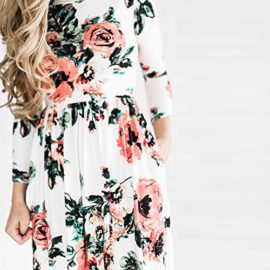 LAEMILIA-Robe-Longue-Femme-Et–Fleur-Manches-Longues-Col-Rond-Casual-Vintage-Slim-Robe-de-Club-Florale-Lche-Soire-0-1