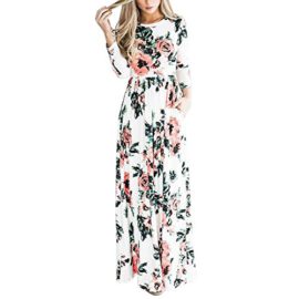 LAEMILIA-Robe-Longue-Femme-Et--Fleur-Manches-Longues-Col-Rond-Casual-Vintage-Slim-Robe-de-Club-Florale-Lche-Soire-0