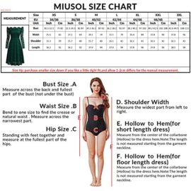 MIUSOL Robe de Soirée Bustier Dentelle Cocktail Manches Longues Femme,Fleurs Robe de Fete Col Rond Vintage Dos nu Femme Sexy MIUSOL Robe de Soirée Bustier Dentelle Cocktail Manches Longues Femme,Fleurs Robe de Fete Col Rond Vintage Dos nu Femme Sexy 4