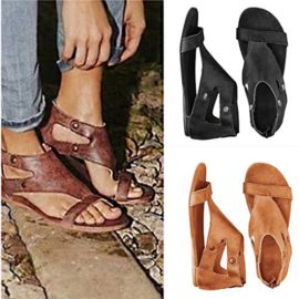 Minetom-Femmes-Sandales–Talon-Plate-Printemps-t-Bohme-Chaussures-de-Plage-Shoes-Mode-Dcontracte-Cuir-Rtro-0-1