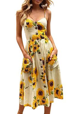 Quceyu Femme Robe Chic Longue Été Boheme Floral Épaules Dénudées Nu Col Casual Plage Vintage Robe Quceyu Femme Robe Chic Longue Été Boheme Floral Épaules Dénudées Nu Col Casual Plage Vintage Robe