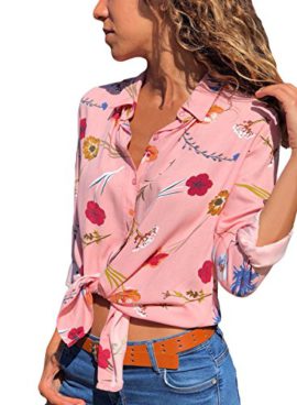 Dokotoo-Femme-Blouse-Manche-Longue-Imprim-Nou-Avant-Bouton-Chemisier-S-XXL-0