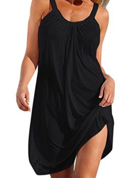 Femme Robe d’été Grande Taille Chemise Robe de Plage Causal sans Manches Cocktail Tunique Blouse Bikini Cover Up Femme Robe d’été Grande Taille Chemise Robe de Plage Causal sans Manches Cocktail Tunique Blouse Bikini Cover Up