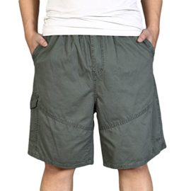 Heheja-Pantacourt-Cargo-Pour-Homme-Bermuda-Avec-Taille-lastique-Shorts-Militaire-0