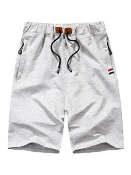 Manluodanni-Homme-Short-Bermuda-Couleur-Unie-Pantalon-Court-Casual-pour-Sport-Vacances-Plage-avec-Cordon-Rglable-0