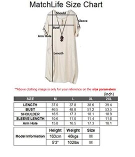 MatchLife Femme Robe Midi Manches Courtes Retroussables O-Cou MatchLife Femme Robe Midi Manches Courtes Retroussables O-Cou 3