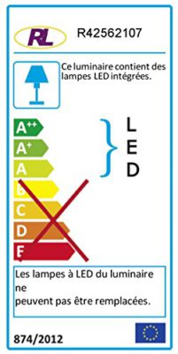 Reality Leuchten R4256210 Lampadaire à tête orientable et LED à intensité variable en continu 15-3 W 1200-240 lm 3000 K Reality Leuchten R4256210 Lampadaire à tête orientable et LED à intensité variable en continu 15-3 W 1200-240 lm 3000 K 2