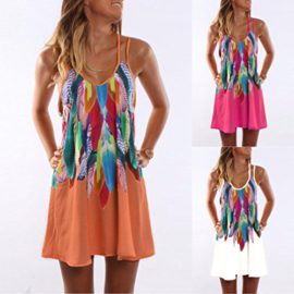 Robe-de-Panache-GreatestPAK-t-Femme-Boho-Maxi-Party-Cocktail-Imprim-Plage-Robe-de-Soleil-0-2