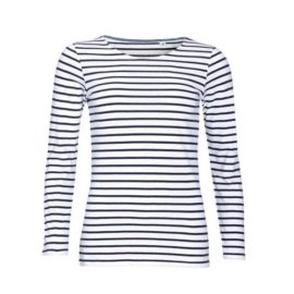 SOLS-Marine-T-shirt-ray–manches-longues-Femme-0-0