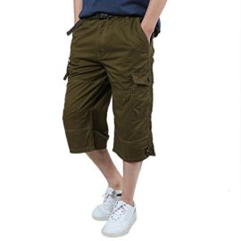 Sunenjoy-Bermudas-Hommes-Pantacourt-Extrieur-Schage-Rapide-Occasionnel-Pantalon-Lche-Salopettes-Sport-Randonne-Camping-Tourisme-Respirable-Outdoor-Cargo-Shorts-Vintage-Multi-Poches-0