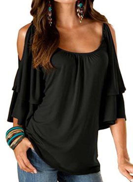 T-Shirt Femme Manche Longue Col v Casual Lache Chemise Blouse Tops Fluide Chic Bouton Coton Mode Tee Shirt Haut T-Shirt Femme Manche Longue Col v Casual Lache Chemise Blouse Tops Fluide Chic Bouton Coton Mode Tee Shirt Haut