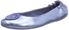 Tommy-Hilfiger-Flexible-Metallic-Ballerina-Ballerines-Femme-Bleu-36-EU-0