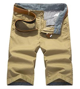 WSLCN-Homme-Bermuda-Chino-Pantacourt-Coton-Shorts-Couleur-Divers-sans-Ceinture-0-3