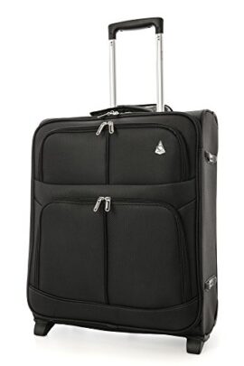 Aerolite 56x45x25 Easyjet Taille Maximale 60L Bagage Cabine Bagage à Main Valise Souple Légere à 2 Roulettes, S’adapte Également à Jet2, British Airways et Iberia, Noir Aerolite 56x45x25 Easyjet Taille Maximale 60L Bagage Cabine Bagage à Main Valise Souple Légere à 2 Roulettes, S’adapte Également à Jet2, British Airways et Iberia, Noir