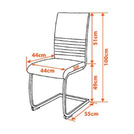 Albatros chaise cantilever BURANO, testé par SGS Albatros chaise cantilever BURANO, testé par SGS 3