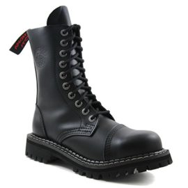 Angry-Itch-10-trous-gothique-punk-cuir-noir-rangers-pointures-36-48-Fabrique-en-EU-0