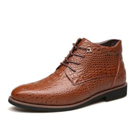 Bottes Classiques Homme, Bottines Cuir Formelles Design Casual Chaussures de Ville avec Doublure Fourrure – Automne Hiver – NOIR MARRON Bottes Classiques Homme, Bottines Cuir Formelles Design Casual Chaussures de Ville avec Doublure Fourrure – Automne Hiver – NOIR MARRON