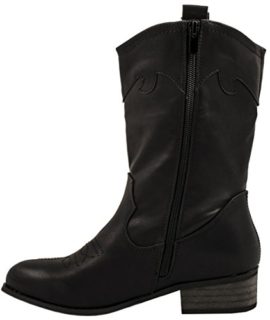 Bottes-cowboy-pour-femmes-Elara-Bottines-aspect-cuir-confortables-Talon-bloc-fermeture-clair-Doublure-Chunkyrayan-0-0