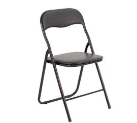 Bricok-Lot-de-6-Chaise-pliante-Slim-en-mtal-chaises-pour-bureau-maison-Camping-Jardin-avec-assise-rembourre-confortable-44-x-44-x-78-noir-0-0