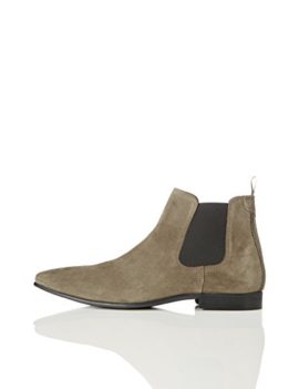 FIND Bottines Chelsea en Cuir Suédé Homme FIND Bottines Chelsea en Cuir Suédé Homme