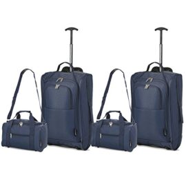 Lot de 4 Ryanair Cabine 35x20x20 cm & deuxième Valise 55x40x20 – Emmenez les deux! Lot de 4 Ryanair Cabine 35x20x20 cm & deuxième Valise 55x40x20 – Emmenez les deux!