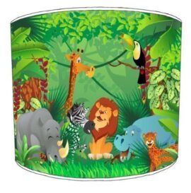 Premier Abat-jour Plafond Zoo animaux de la jungle pour enfant Lampe Nuances Premier Abat-jour Plafond Zoo animaux de la jungle pour enfant Lampe Nuances 2