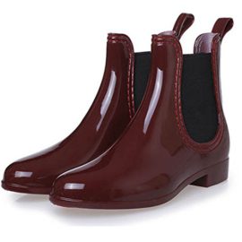 SAGUARO-Tige-Courtes-Femme-Bottes-Bottes-en-Caoutchouc-Bottes-en-Caoutchouc-Etten-Pluie-Bottes-Chelsea-Boots-0-0