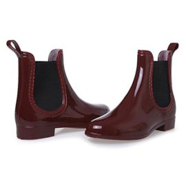 SAGUARO-Tige-Courtes-Femme-Bottes-Bottes-en-Caoutchouc-Bottes-en-Caoutchouc-Etten-Pluie-Bottes-Chelsea-Boots-0-1