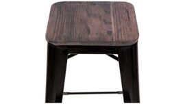 Tabouret de bar design industriel HARLEM (lot de 2) noir Tabouret de bar design industriel HARLEM (lot de 2) noir 5