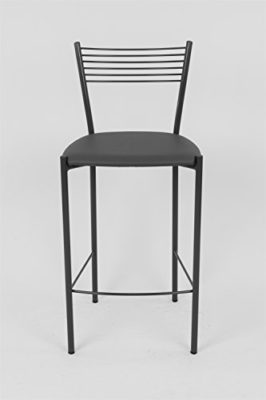 Tommychairs – Set DE 4 Chaises Elegance Modernes et du Design pour la Cuisine, Bar et la Salle à Manger, avec Structure en Acier peindré Gris foncé et Une Assise en Cuir Artificiel Coleur Gris foncé Tommychairs – Set DE 4 Chaises Elegance Modernes et du Design pour la Cuisine, Bar et la Salle à Manger, avec Structure en Acier peindré Gris foncé et Une Assise en Cuir Artificiel Coleur Gris foncé 3