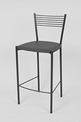 Tommychairs – Set DE 4 Chaises Elegance Modernes et du Design pour la Cuisine, Bar et la Salle à Manger, avec Structure en Acier peindré Gris foncé et Une Assise en Cuir Artificiel Coleur Gris foncé Tommychairs – Set DE 4 Chaises Elegance Modernes et du Design pour la Cuisine, Bar et la Salle à Manger, avec Structure en Acier peindré Gris foncé et Une Assise en Cuir Artificiel Coleur Gris foncé 2