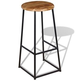 vidaXL-Tabourets-de-bar-bistrot-Tabourets-hauts-2-pices-Teck-massif-0-0