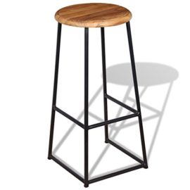 vidaXL-Tabourets-de-bar-bistrot-Tabourets-hauts-2-pices-Teck-massif-0-2