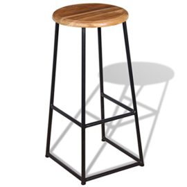 vidaXL-Tabourets-de-bar-bistrot-Tabourets-hauts-2-pices-Teck-massif-0-3