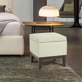 ASUUNY-Pouf-Coffre-Rangement-Tabouret-465x465x465cm-Tissu-Beige-Bois-Brun-ALFO-0-2