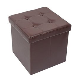 Amoiu Ottoman de Rangement Pliable Coffre Cube de Repose-Pieds Tabouret de Café Banc d’Éponge Amoiu Ottoman de Rangement Pliable Coffre Cube de Repose-Pieds Tabouret de Café Banc d’Éponge 2