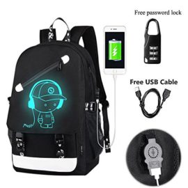 Anime Lumineux Sac À Dos Noctilucent Sacs D’école Daypack USB port de charge Sac De Voyage D’ordinateur Portable Sac À Main Pour Garçons Filles Hommes Femmes Anime Lumineux Sac À Dos Noctilucent Sacs D’école Daypack USB port de charge Sac De Voyage D’ordinateur Portable Sac À Main Pour Garçons Filles Hommes Femmes 3