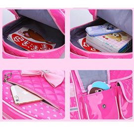 Comfysail enfant Impermeable Filles Mignon cuir Pu école Sacs d’ecole primaire with Bow princesse style Comfysail enfant Impermeable Filles Mignon cuir Pu école Sacs d’ecole primaire with Bow princesse style 5