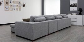 Designetsamaison Canapé d’angle droit en tissu gris – Opera Designetsamaison Canapé d’angle droit en tissu gris – Opera 5