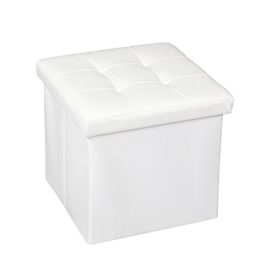 Felimoda PU concave Rangement Ottoman Box Repose-pieds Repose-pieds Ottoman Pouffe Carré Chaise Tabouret Faux Cuir 38 x38 x38 cm (Beige) Felimoda PU concave Rangement Ottoman Box Repose-pieds Repose-pieds Ottoman Pouffe Carré Chaise Tabouret Faux Cuir 38 x38 x38 cm (Beige)