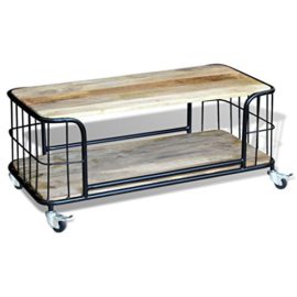 Festnight-Table-Basse-de-Salon-avec-4-Roues-Le-Style-Industriel-en-Bois-de-Massif-100-x-50-x-35-cm-0-3