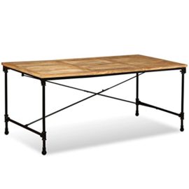 Festnight-Table-de-Jardin-Bois-de-Manguier-Massif-Table-de-Salle--Manger-Intrieur-Extrieur-180-x-90-x-76-cm-0