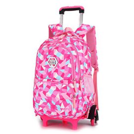 Garon-Fille-Trolley-Bag-Cadeaux-Rentre-Scolaire-Sac–Dos-avec-Roulettes-Cartable-Roulette-Bagages-Voyage-6-Roues-primaire-Sac-a-dos-enfant-0