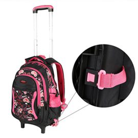 Générique Cartable à Roulette Filles Sac à Dos en Nylon pour Primaire Scolaire l’école étudient camping Générique Cartable à Roulette Filles Sac à Dos en Nylon pour Primaire Scolaire l’école étudient camping 6