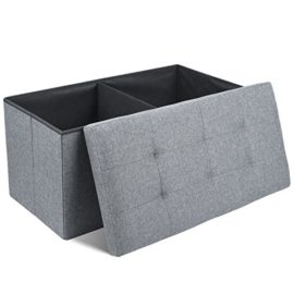 HOMFA Tabouret Coffre de Rangement Tabouret Pouf Coffre Boîte de Rangement Repose-pied Cube Siège Pliable Gagner de l’espace HOMFA Tabouret Coffre de Rangement Tabouret Pouf Coffre Boîte de Rangement Repose-pied Cube Siège Pliable Gagner de l’espace 3