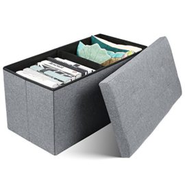 HOMFA Tabouret Coffre de Rangement Tabouret Pouf Coffre Boîte de Rangement Repose-pied Cube Siège Pliable Gagner de l’espace HOMFA Tabouret Coffre de Rangement Tabouret Pouf Coffre Boîte de Rangement Repose-pied Cube Siège Pliable Gagner de l’espace 5